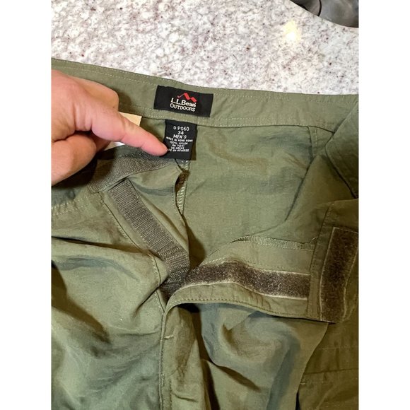 LL Bean 100% Nylon Mens‎ Cargo Shorts - Size 34 - Picture 3 of 4